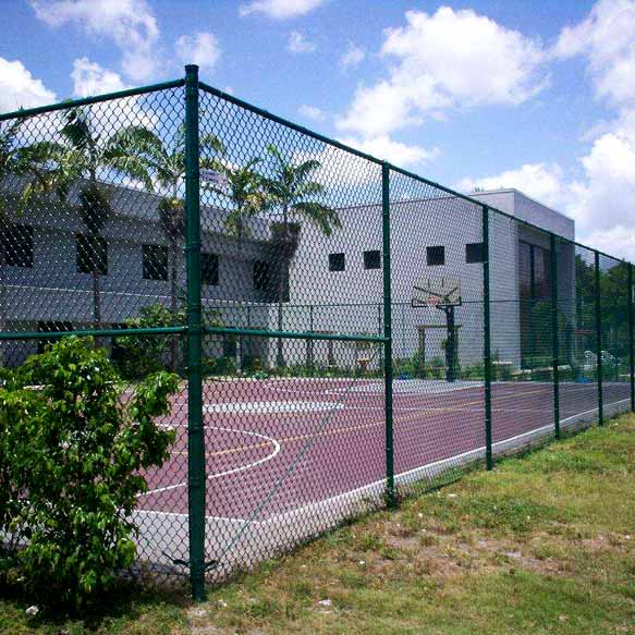 包塑體育場勾花網